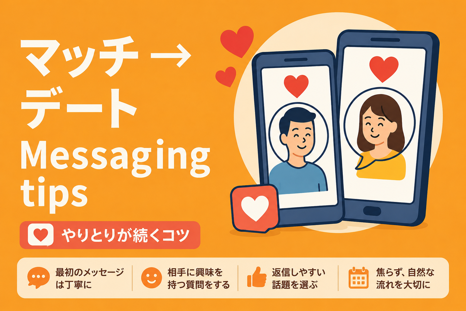 マッチ後に自然にデートへつなげるメッセージ術
