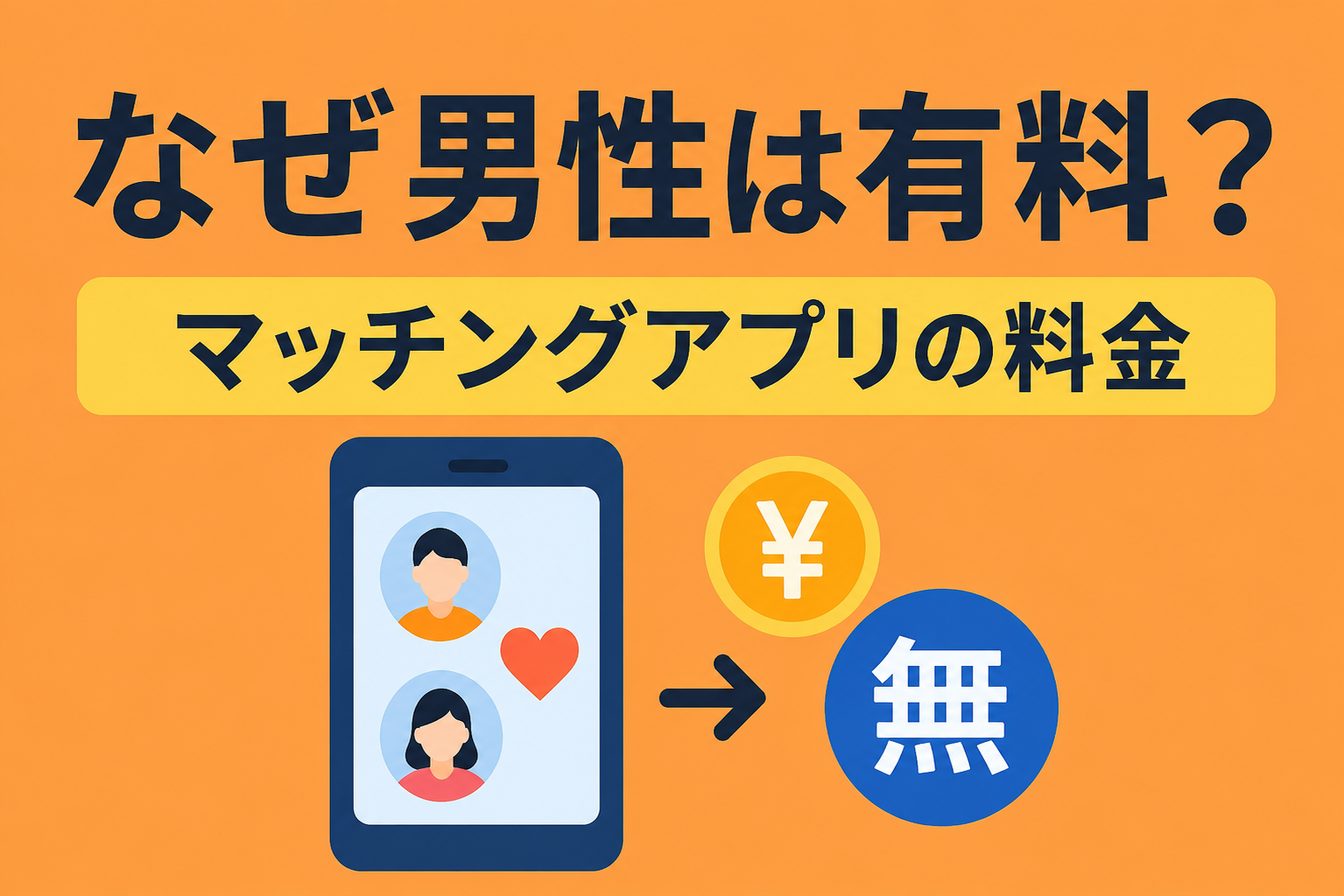 男性有料・女性無料はなぜ?マッチングアプリ料金の仕組みを解説