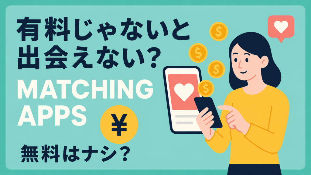 課金しないと出会えない？マッチングアプリの無料範囲を比較