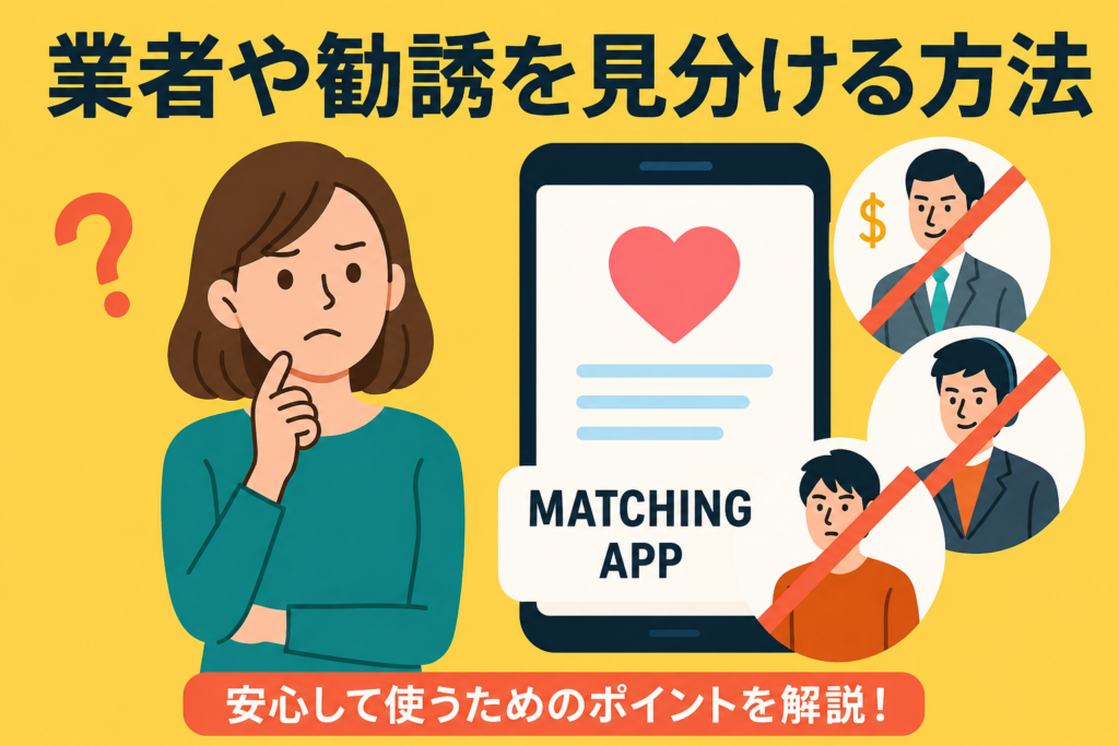 業者・勧誘・ヤリモクの特徴とは？見分け方を徹底解説