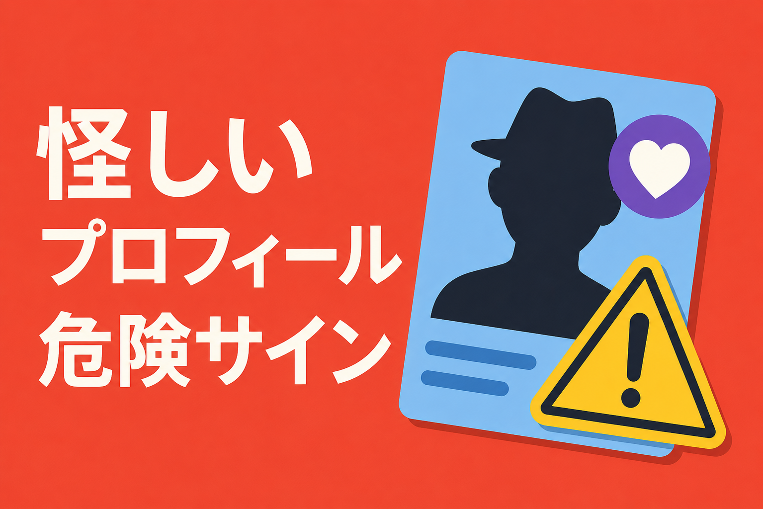 怪しいプロフィールの共通点｜見逃しやすい危険サイン