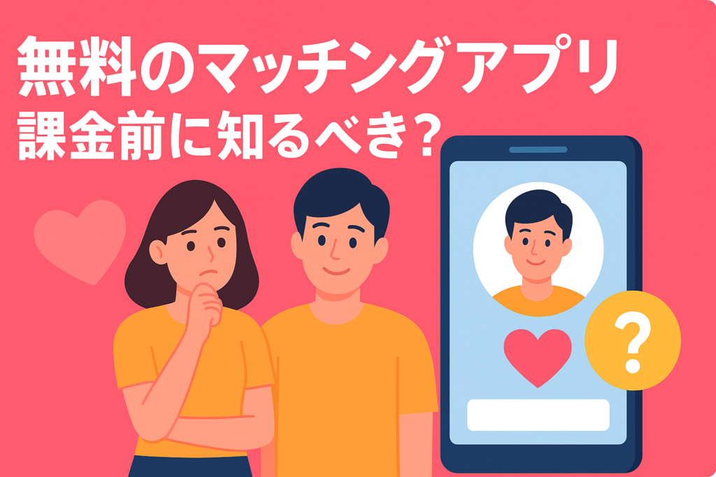 無料で使えるマッチングアプリはある？課金前に知るべきこと
