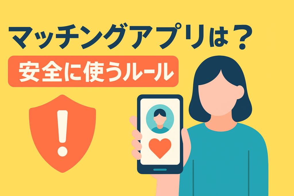マッチングアプリは危ない？安全に使うための基本ルール