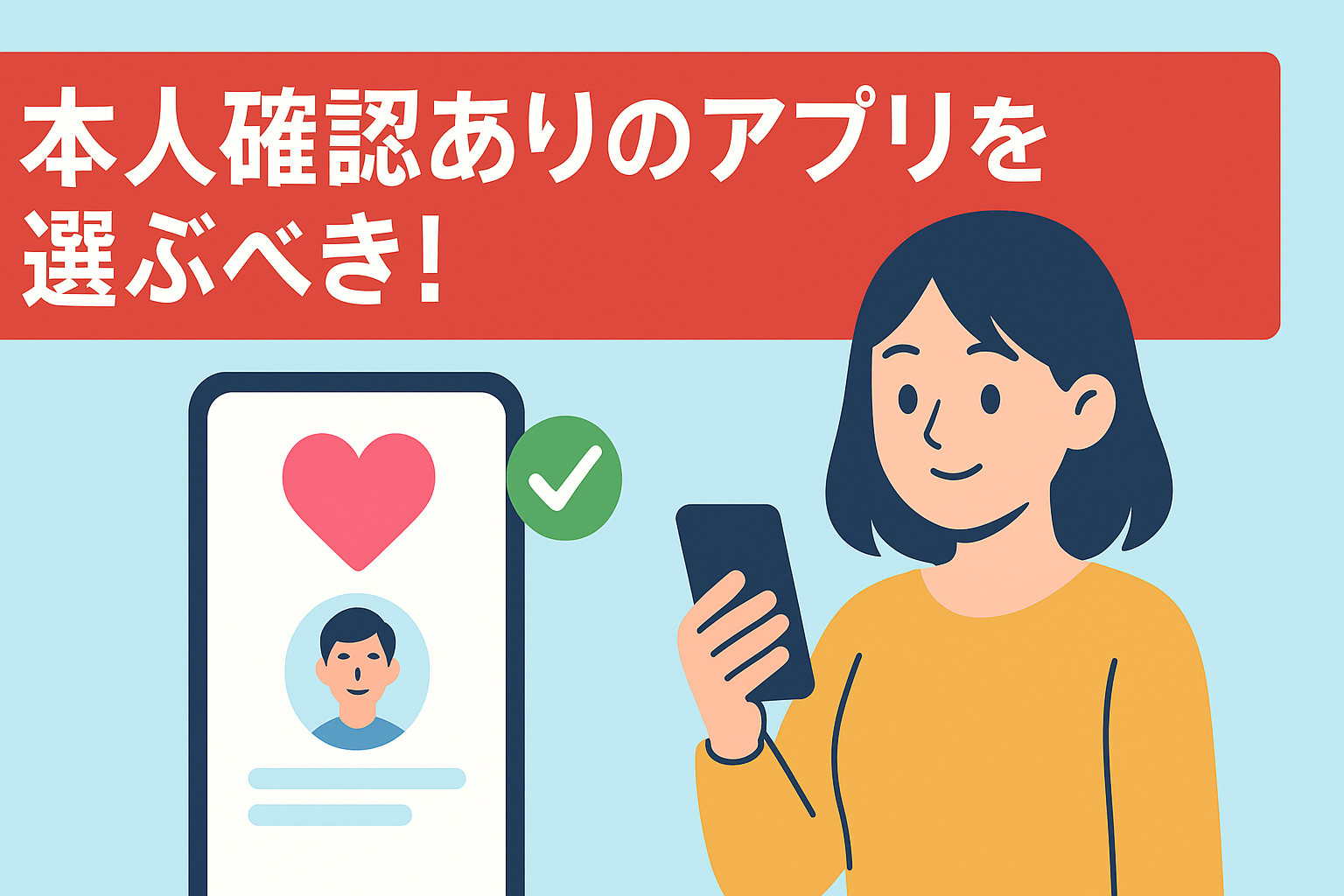 本人確認ありのマッチングアプリを選ぶべき理由