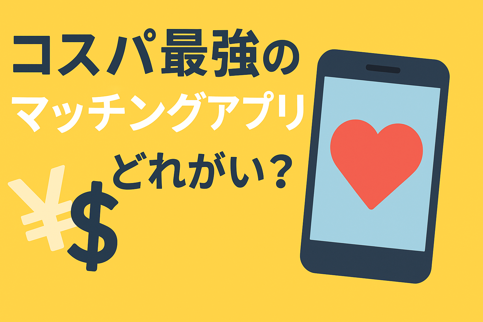 コスパ最強のマッチングアプリはどれ?安く始めたい人向け比較