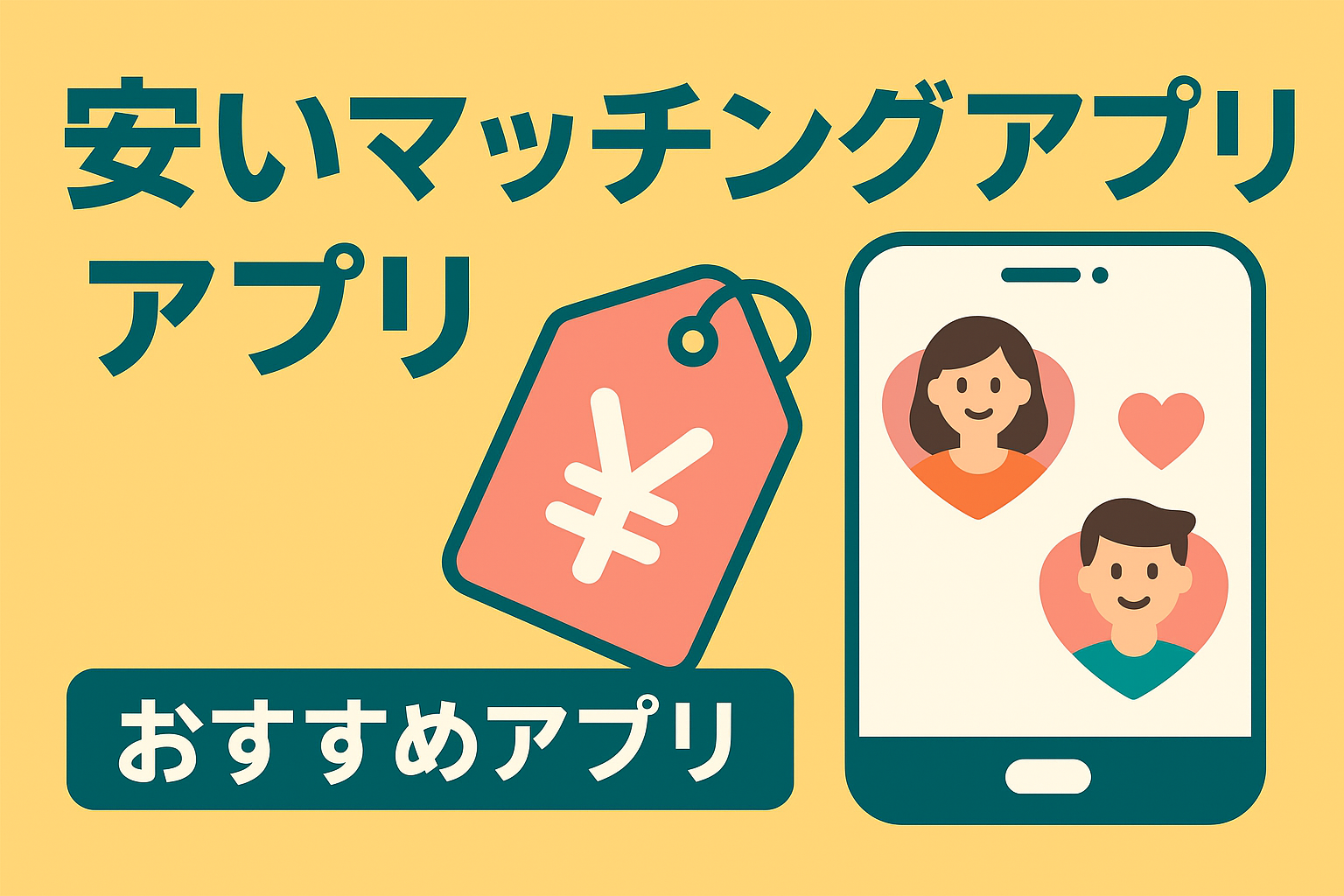 月額料金が安いマッチングアプリおすすめ一覧