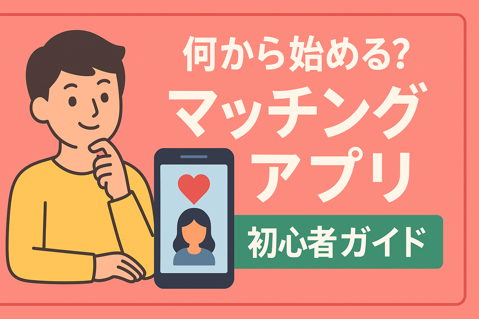 何から始めればいい?マッチングアプリ超初心者向けガイド