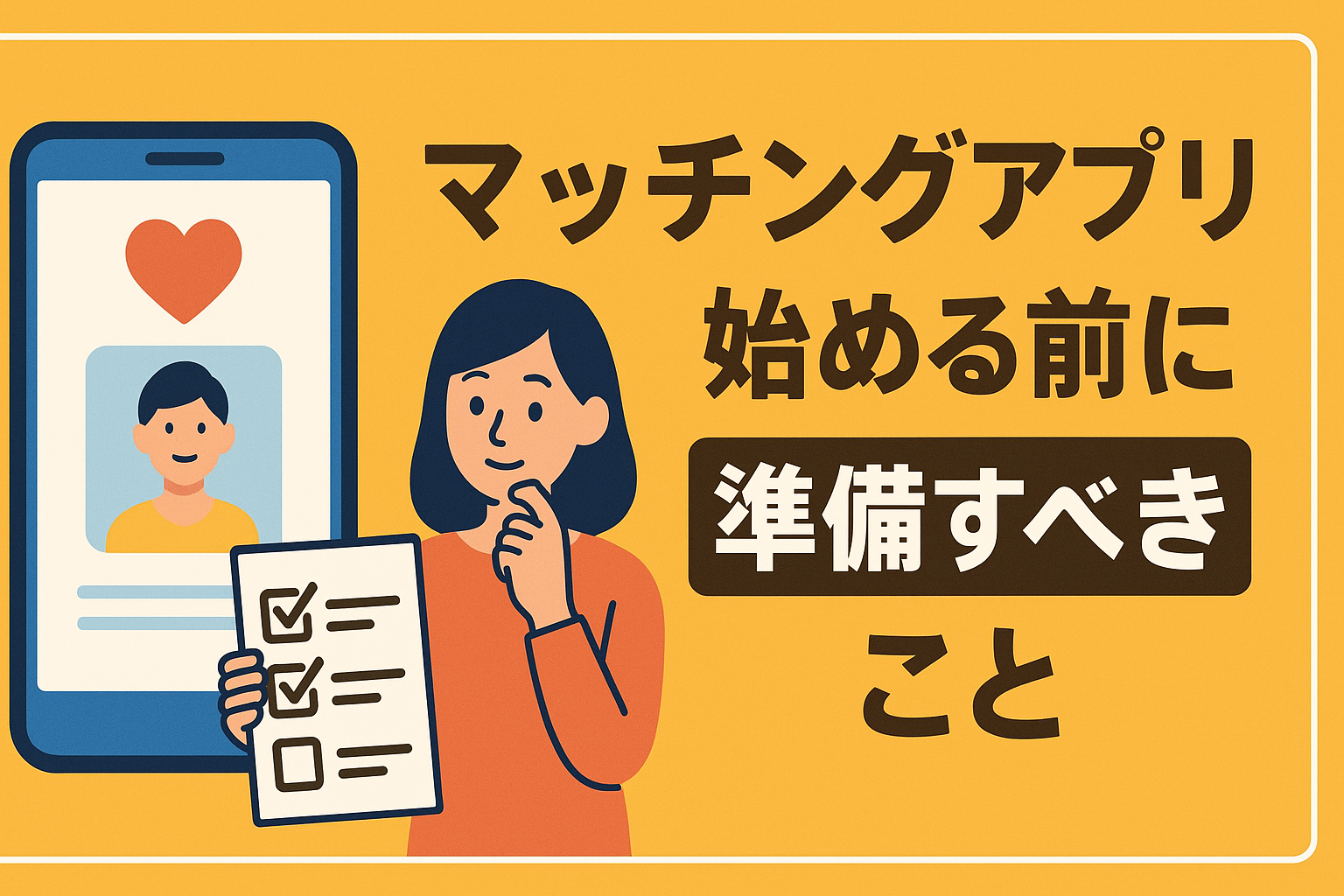 マッチングアプリを始める前に準備しておくと差がつくこと