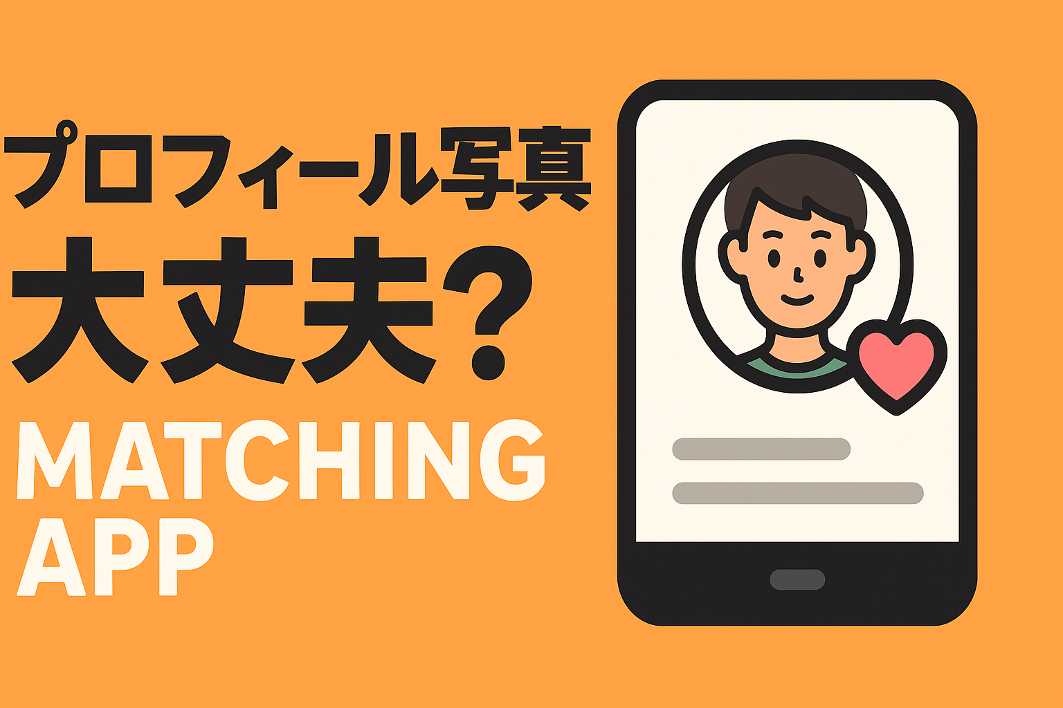 プロフィール写真で損してない?マッチングアプリ写真の正解