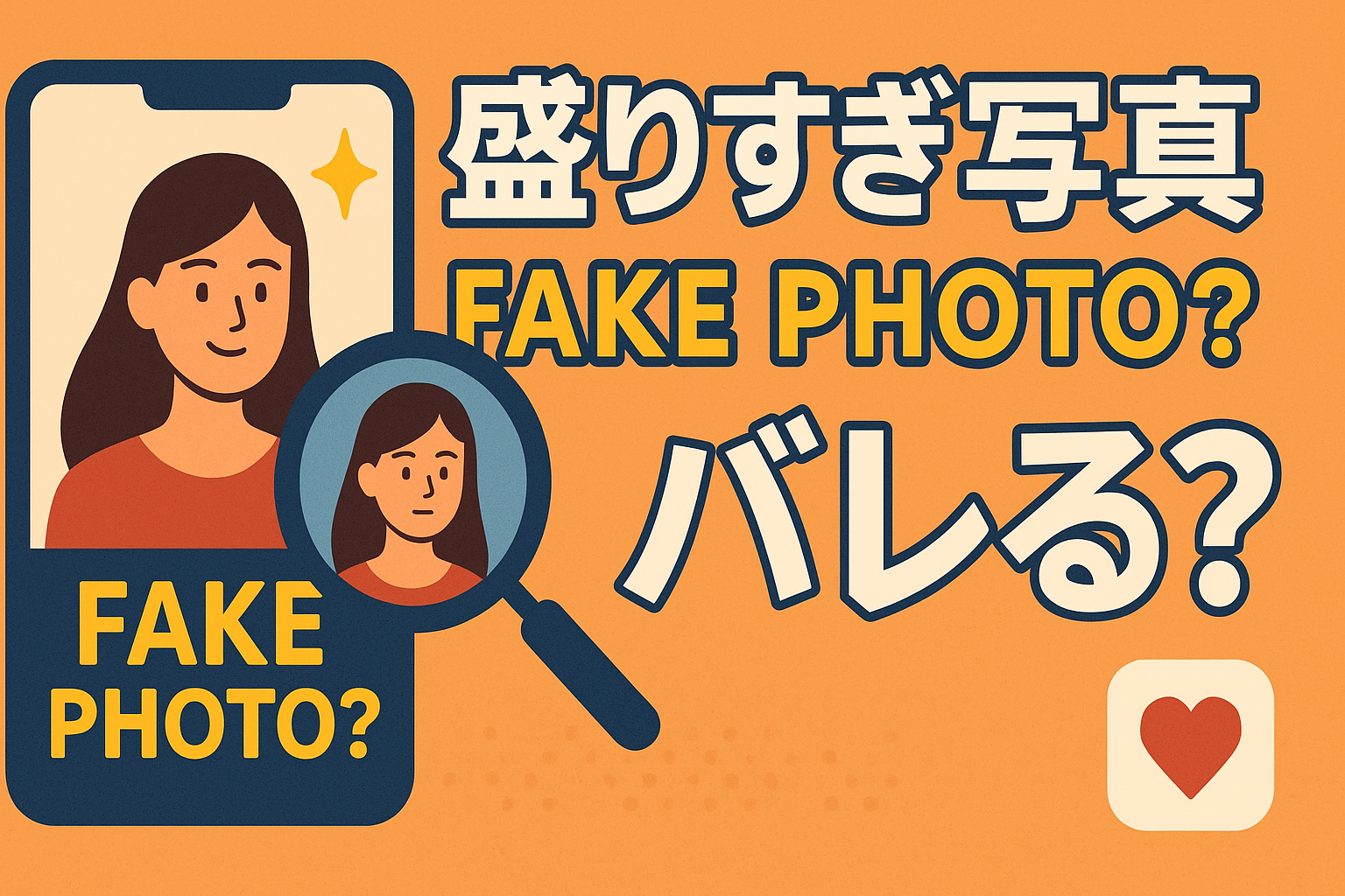 マッチングアプリで盛りすぎ写真はバレる？好印象な見せ方を解説