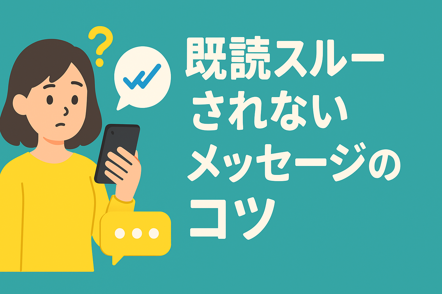 既読スルーされにくいメッセージの送り方を解説