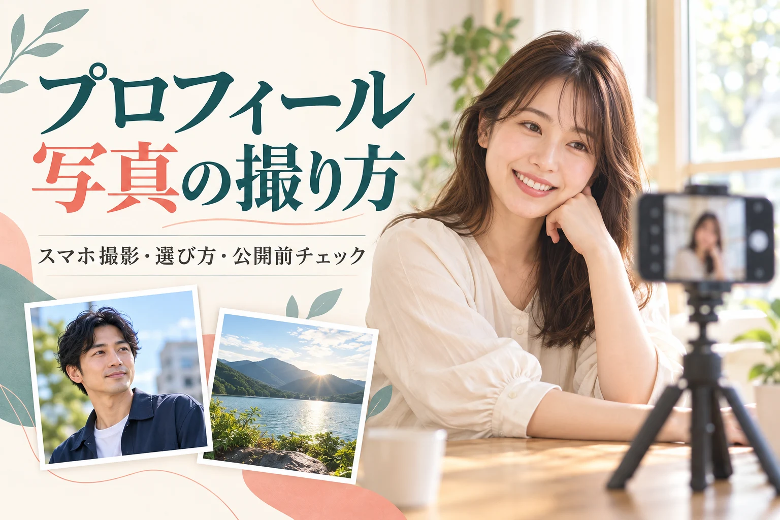プロフィール写真の撮り方｜スマホ撮影・選び方・公開前チェック